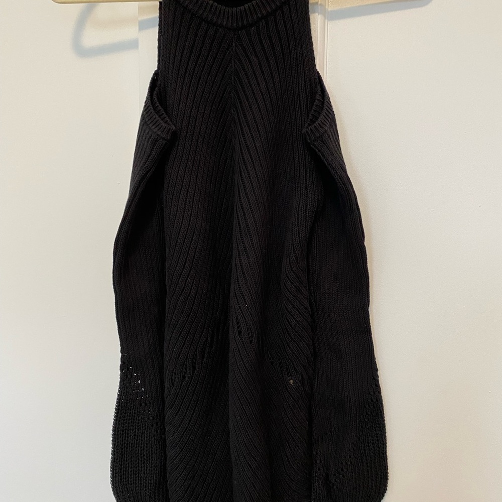 Splendid cold shoulder cotton sweater